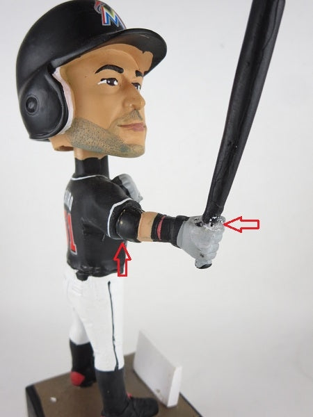 イチロー マイアミ・マーリンズ ボブルヘッド ヒットカウンター付き TIRE KINGDOM