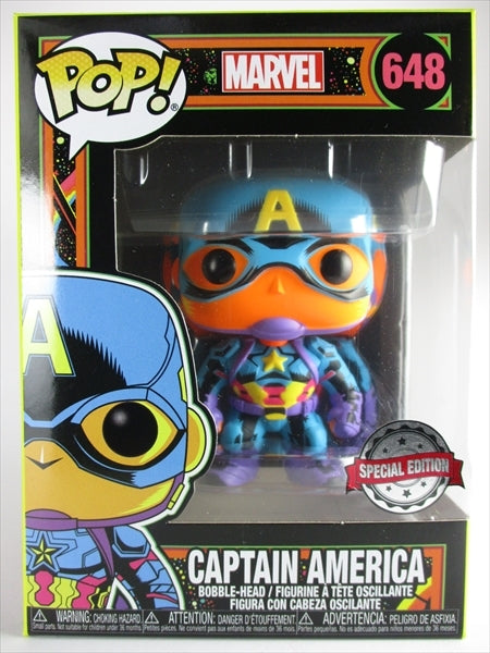 キャプテンアメリカ ブラックライト FUNKO(ファンコ) POP! 648
