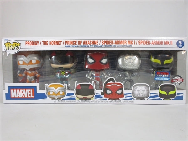 プロディジー、ホーネット、アラクネ、スパイダーアーマー マーク1、スパイダーアーマー マーク2 [MARVEL] FUNKO(ファンコ) POP! 5PACK