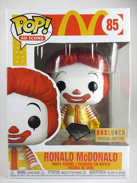 ロナルド・マクドナルド ダイヤモンドグリッター版 [マクドナルド(McDonald's)] FUNKO(ファンコ) POP! AD ICONS 85
