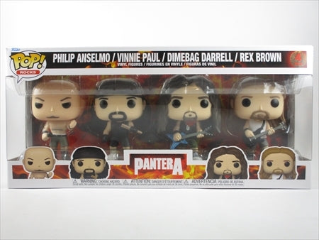 フィリップ・アンセルモ、ヴィニー・ポール、ダイムバッグ・ダレル、レックス・ブラウン [パンテラ(PANTERA)] FUNKO(ファンコ) POP! 4PACK