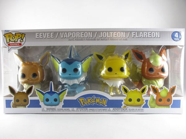 イーブイ、シャワーズ、サンダース、ブースター４体セット [ポケットモンスター] FUNKO(ファンコ) POP! GAMES 4PACK