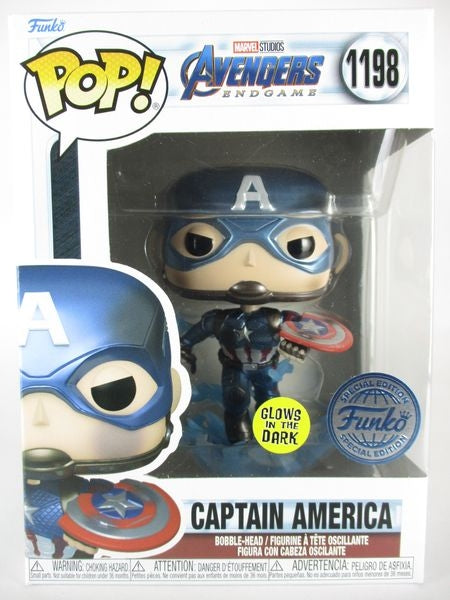 キャプテンアメリカ メタリック 蓄光版 [Avengers(アベンジャーズ・エンドゲーム)] FUNKO(ファンコ) POP! 1198