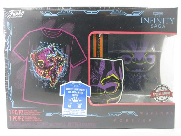 ブラックパンサー ブラックライト XLサイズ [インフィニティ・サガ(INFINITY SAGA)] FUNKO(ファンコ) POP! TEES