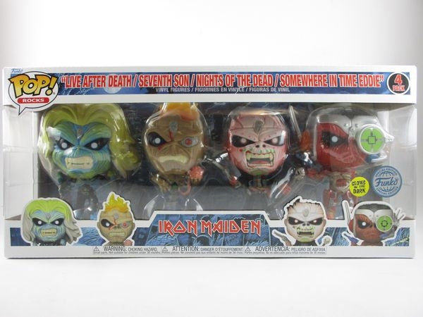 エディ４体セット 蓄光版 [アイアン・メイデン(IRON MAIDEN)] FUNKO(ファンコ) POP! ROCKS 4PACK