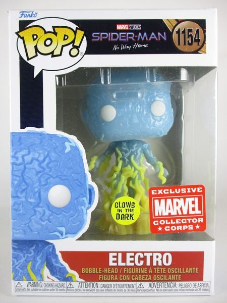 エレクトロ MARVEL COLLECTOR CORPS限定 蓄光版 [スパイダーマン ノー・ウェイ・ホーム] FUNKO(ファンコ) POP! 1154