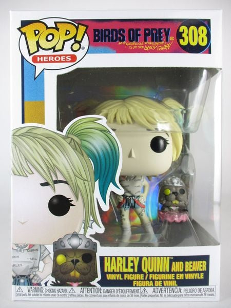 【箱傷】 ハーレイ・クイン＆ビーバー [バーズオブプレイ(BIRDS OF PREY)] FUNKO(ファンコ) POP! HEROES 308