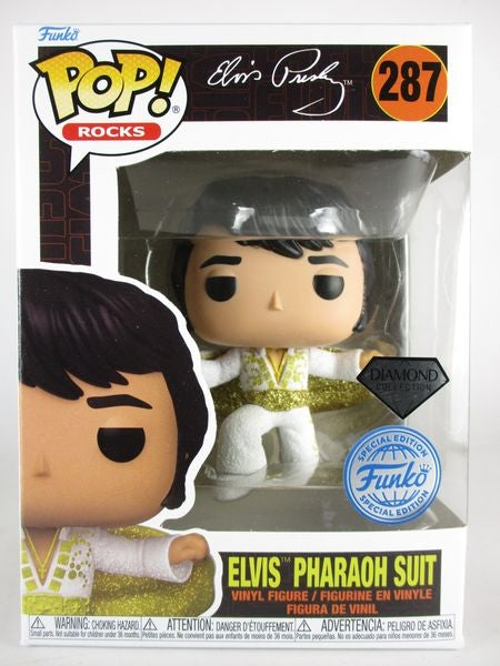 エルヴィス・プレスリー ファラオスーツ ダイヤモンドグリッター [Elvis Presley] FUNKO(ファンコ) POP! ROCKS 287