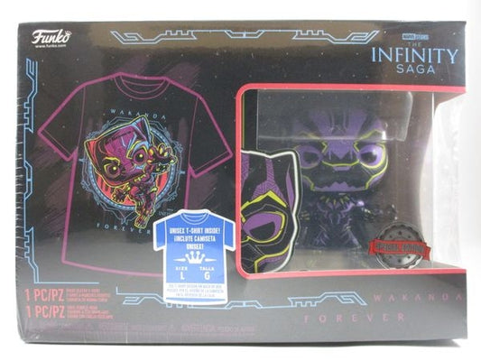 ブラックパンサー ブラックライト Lサイズ [インフィニティ・サガ] FUNKO(ファンコ) POP! TEES