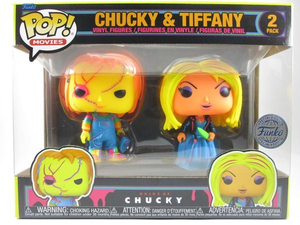 チャッキー＆ティファニー ブラックライト [BRIDE OF CHUCKY(チャイルド・プレイ4/チャッキーの花嫁)] FUNKO(ファンコ) POP! MOVIES 2PACK