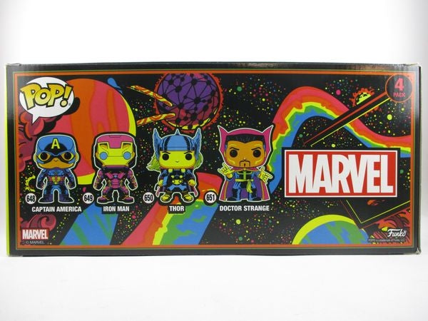 キャプテンアメリカ/アイアンマン/ソー/ドクターストレンジ ブラックライト [MARVEL] FUNKO(ファンコ) POP! 4PACK