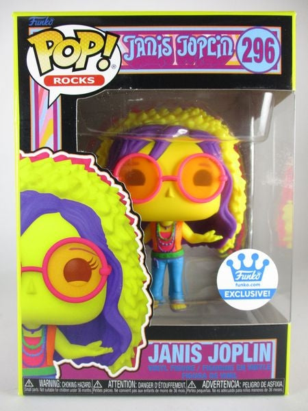 ジャニス・ジョプリン ブラックライト FUNKOショップ限定 [JANIS JOPLIN] FUNKO(ファンコ) POP! ROCKS 296