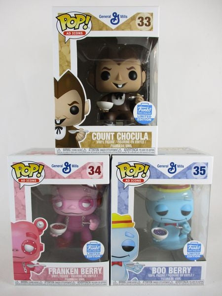 フランケン・ベリー/ブーベリー/カウント・チョキュラ３体セット FUNKOショップ限定 [General Mills] FUNKO(ファンコ) POP! AD ICONS 33-35