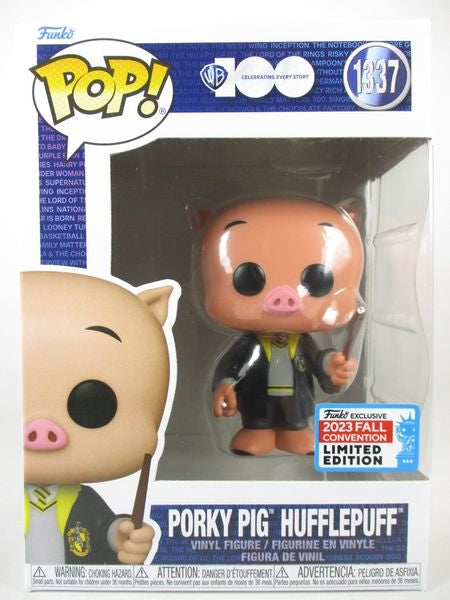 ポーキー・ピッグ ハッフルパフ 2023年FALL CONVENTION限定 [Warner Bros. 100th Anniversary] FUNKO(ファンコ) POP! 1337