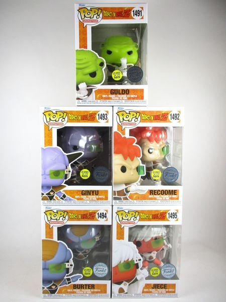 ギニュー特戦隊５体セット 蓄光版 [ドラゴンボールZ] FUNKO(ファンコ) POP! ANIMATION 1491-1495