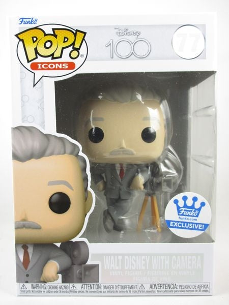 ウォルト・ディズニーwithカメラ FUNKOショップ限定 [ディズニー100th] FUNKO(ファンコ) POP! ICONS 77