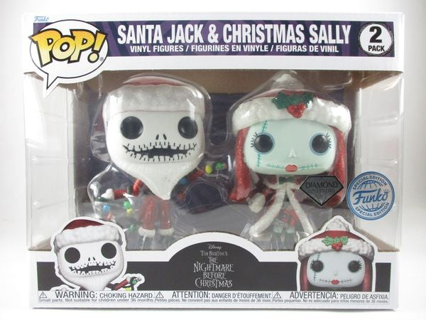 サンタジャック＆クリスマスサリー ダイアモンドグリッター版 [ナイトメアー・ビフォア・クリスマス] FUNKO(ファンコ) POP! 2PACK
