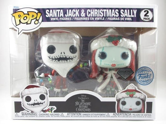 サンタジャック＆クリスマスサリー ダイアモンドグリッター版 [ナイトメアー・ビフォア・クリスマス] FUNKO(ファンコ) POP! 2PACK