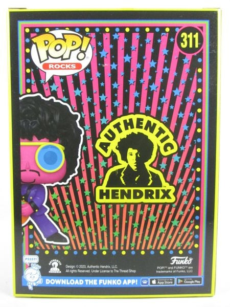 ジミ・ヘンドリックス ブラックライト 2023年SUMMER CONVENTION限定 [JIMI HENDRIX] FUNKO(ファンコ) POP! ROCKS 311