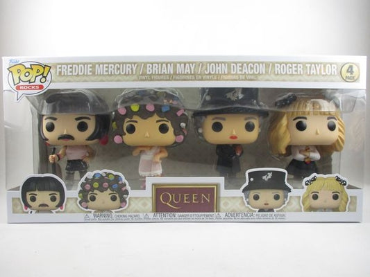 フレディ・マーキュリー/ブライアン・メイ/ジョン・ディーコン/ロジャー・テイラー [QUEEN] FUNKO(ファンコ) POP! ROCKS 4PACK