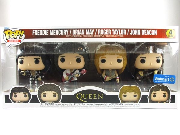 フレディ・マーキュリー/ブライアン・メイ/ロジャー・テイラー/ジョン・ディーコン Walmart限定 [クイーン(QUEEN)] FUNKO(ファンコ) POP! ROCKS 4PACK