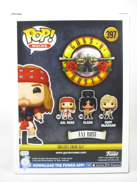 【箱傷】 アクセル・ローズ CHASE [ガンズ・アンド・ローゼズ(Guns N' Roses)] FUNKO(ファンコ) POP! ROCKS 397