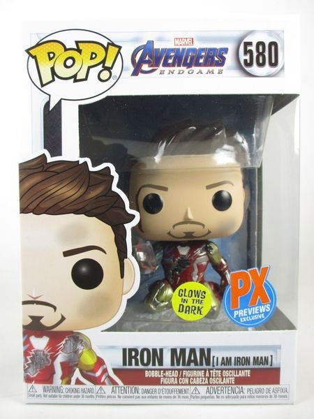 アイアンマン I AM IRON MAN PX PREVIEWS限定 蓄光版 [アベンジャーズ/エンドゲーム] FUNKO(ファンコ) POP! 580