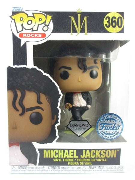 マイケル・ジャクソン ダイヤモンドグリッター版 [BILLIE JEAN] FUNKO(ファンコ) POP! ROCKS 360