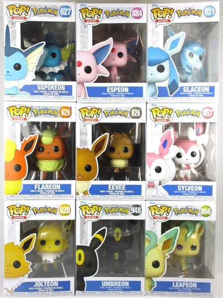 イーブイズ９体セット [ポケットモンスター] FUNKO(ファンコ) POP! GAMES 626-629,857,866,884,921,948
