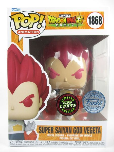 超サイヤ人ゴッドベジータ CHASE蓄光版 [ドラゴンボール超 ブロリー] FUNKO(ファンコ) POP! ANIMATION 1868