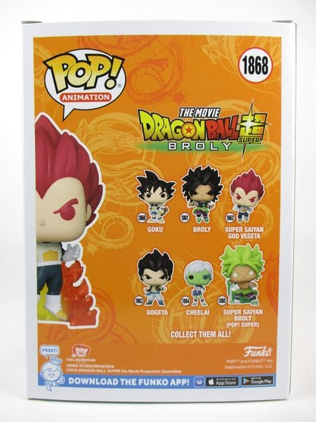 超サイヤ人ゴッドベジータ CHASE蓄光版 [ドラゴンボール超 ブロリー] FUNKO(ファンコ) POP! ANIMATION 1868