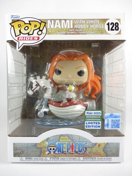 【箱傷】 ナミ withシロモクバ１号 2025年WONDROUS CONVENTION限定 [ONE PIECE(ワンピース)] FUNKO(ファンコ) POP! RIDES 128