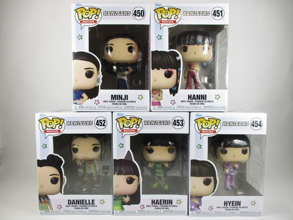 ニュージーンズ５体セット [NEWJEANS] FUNKO(ファンコ) POP! ROCKS 450-454