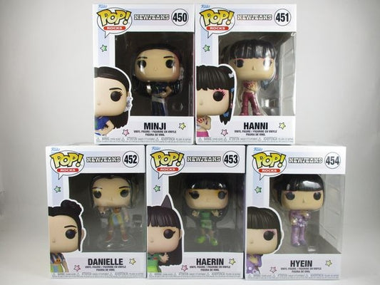 ニュージーンズ５体セット [NEWJEANS] FUNKO(ファンコ) POP! ROCKS 450-454