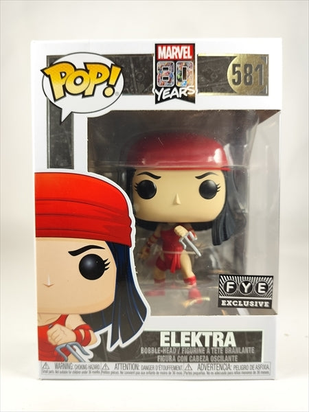 【箱傷】 エレクトラ FYE限定 [MARVEL 80 YEARS] FUNKO(ファンコ) POP! 581