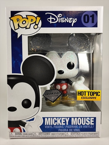 ミッキーマウス HOT TOPIC限定 ダイヤモンドグリッター版 [Disney(ディズニー)] FUNKO(ファンコ) POP! 01