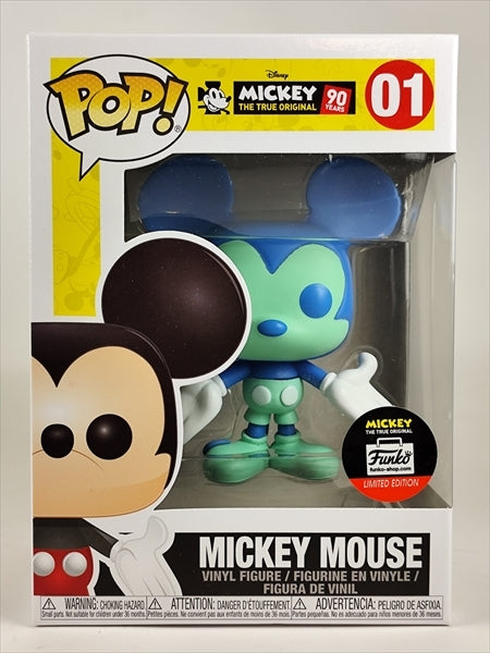 ミッキーマウス ブルー＆グリーン FUNKOショップ限定 [ミッキー90th] FUNKO(ファンコ) POP! 01