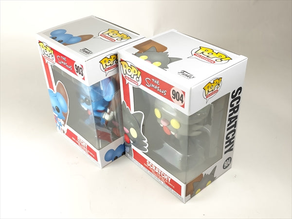 【箱傷】 イッチー＆スクラッチー [SHIMPSONS(シンプソンズ)] FUNKO(ファンコ) POP! TELEVISION 903,904