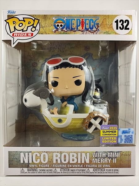 ニコ・ロビン withミニメリー２号 2025年SUMMER CONVENTION限定 6インチ [ONE PIECE(ワンピース)] FUNKO(ファンコ) POP! RIDES 132