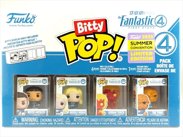 ファンタスティック４ 2025年SUMMER CONVENTION限定 [ファンタスティック４:ファースト・ステップ] FUNKO(ファンコ) Bitty POP! 4PACK