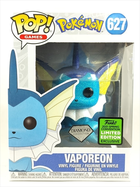 シャワーズ ダイヤモンドグリッター 2021年SPRING CONVENTION限定 [ポケットモンスター] FUNKO(ファンコ) POP! GAMES 627