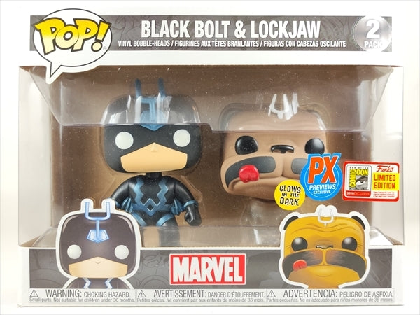 ブラックボルト＆ロックジョー 2018年SDCC限定 蓄光版 [インヒューマンズ(Inhumans)] FUNKO(ファンコ) POP! 2PACK