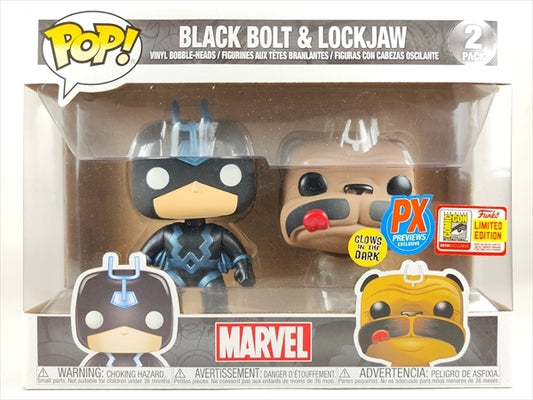 ブラックボルト＆ロックジョー 2018年SDCC限定 蓄光版 [インヒューマンズ(Inhumans)] FUNKO(ファンコ) POP! 2PACK