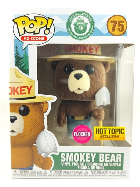 【箱傷】 スモーキー・ベア　フロッキー版 [SMOKEY BEAR] FUNKO(ファンコ) POP! AD ICONS 75