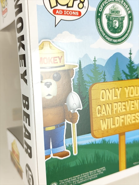 【箱傷】 スモーキー・ベア　フロッキー版 [SMOKEY BEAR] FUNKO(ファンコ) POP! AD ICONS 75