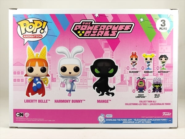 リバティー・ベル/ハーモニーバニー/メインジ 2025年FALL CONVENTION限定 蓄光版 [パワーパフガールズ] FUNKO(ファンコ) POP! ANIMATION 3PACK