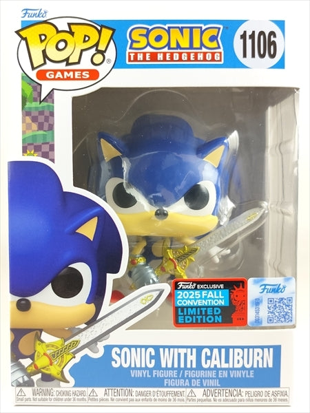 ソニック 2025年FALL CONVENTION限定 [SONIC THE HEDGEHOG] FUNKO(ファンコ) POP! GAMES 1106