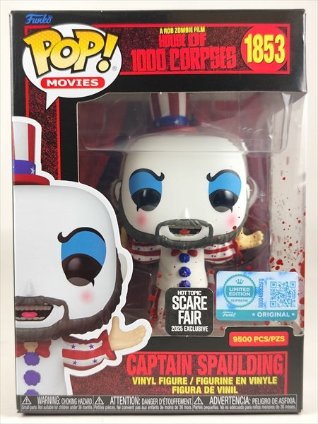【箱傷】 キャプテン・スポールディング 2025年HOT TOPIC SCARE FAIR 9,500体限定 [マーダー・ライド・ショー] FUNKO(ファンコ) POP! MOVIES 1853