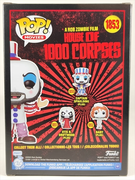 【箱傷】 キャプテン・スポールディング 2025年HOT TOPIC SCARE FAIR 9,500体限定 [マーダー・ライド・ショー] FUNKO(ファンコ) POP! MOVIES 1853