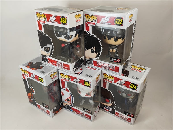【箱傷】 ペルソナ５　５体セット[ペルソナ5] FUNKO(ファンコ) POP! GAMES 468,522,523,584,624